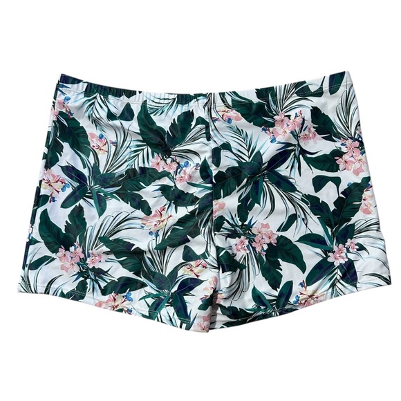 AQUA‎ EVE Tropical Print Swimsuit Bottoms Boy Shorts  sz 20 W Multicolor Stretch - Picture 3 of 8